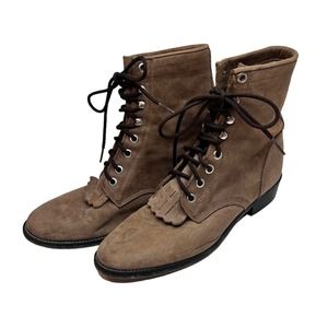 Justin Roper Kiltie Lace up Boots